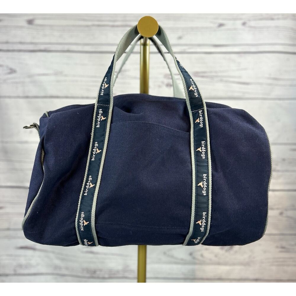 Birddogs Bird Dogs Duffle Gym Bag Canvas Travel Carry On Bag Navy Blue Bankers
